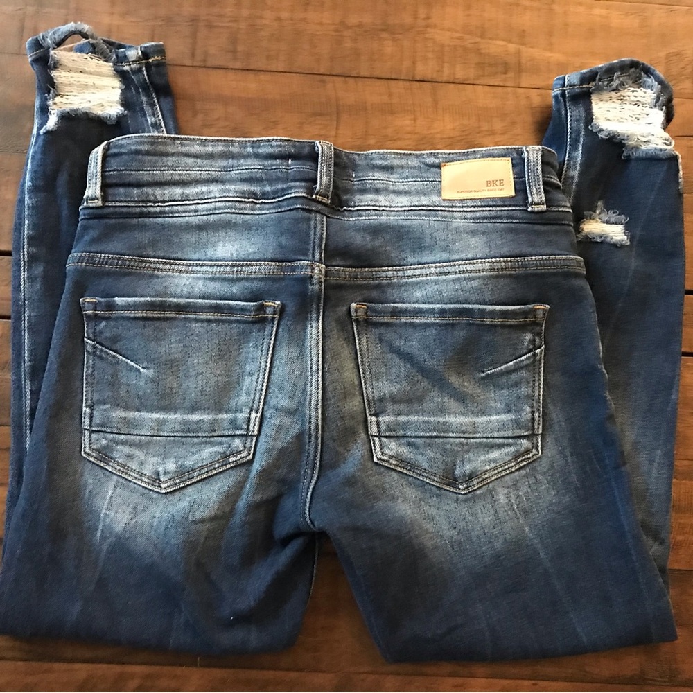 BKE  stretch Payton Universal Fit Mid Rise Ankle Skinny Jeans size 28 - Picture 2 of 4